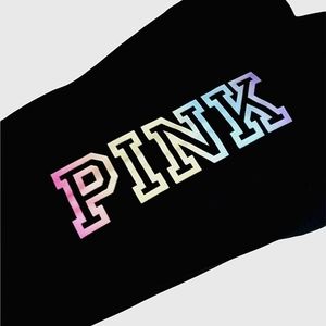 PINK (Victoria Secret) Rainbow Logo Boyfriend Leggings Size M